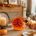 thumbnail image 6 of Thanksgiving Decor, Artificial Pumpkin Floral Pick Dahlia Pinecone, Thanksgiving Decorations Outdoor, Fall Artificial flowers Decorative, for Thanksgiving Home Decor, 6 of 7