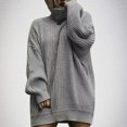 thumbnail image 2 of Kaemgyyd Sweater Dress for Women Casual Loose Long Sleeve Turtleneck Mini Dress Trendy Oversized Knit Fall Outfits, 2 of 6