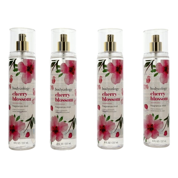 Fragrance Mist Bodycology Cherry Blossom 240 ml para mujer x4