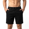 thumbnail image 1 of Short Bermuda Hombre Moda Casual Playa Algodón negro Mediano, 1 of 6