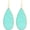 Turquoise, variant on Teardrop Natural Crystal Stone Earrings Healing Birthstone Drop Dangle Earrings for Women[v4796]