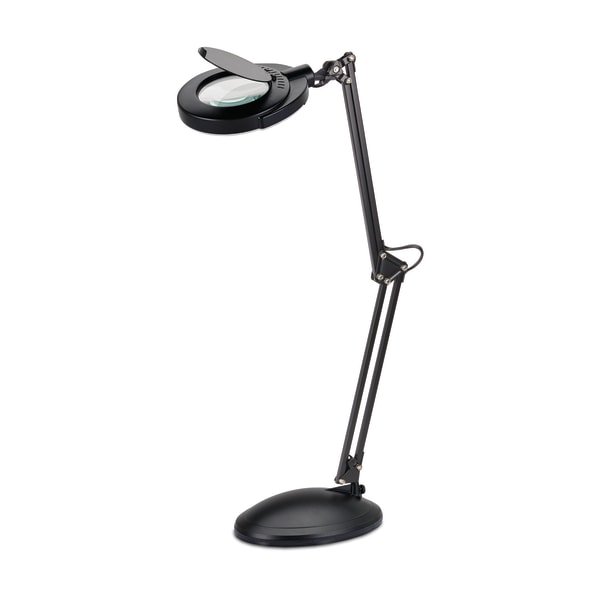 Realspace Space Saver Desktop Magnifier Lamp 22 H Black Walmart Com Walmart Com