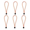 thumbnail image 1 of 6pcs Multipurpose 5.9 inch Heavy Duty Tarp Canopy Cords With Ball Protection - Orange, 1 of 6
