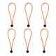 thumbnail image 1 of Lona resistente multiusos de 15 cm con cuerdas elásticas y bola UV, 6 unidades naranja, 1 of 6