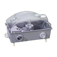 thumbnail image 3 of Jaula para hámster, jaula para animales pequeños, hábitat para hámster ventilado y transpirable con parte que se puede abrir para cobayas, ar Gris, 3 of 9