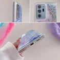 thumbnail image 7 of Compatible with Samsung Galaxy S24 Plus Bling Case Glow in The Dark Sparkle Flowing Quicksand Light up Case Women Girls Girly Soft TPU Bumper Shockproof Translucent Phone Cover, Purple, 7 of 7