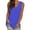 Dark blue, variant on WRXMIJNHGSA Under $10 Women V Neck Tank Tops Summer Loose Casual Basic Solid Color Sleeveless Shirts Tunic Tops Black XXXXL