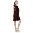 thumbnail image 2 of Bimba Women Short Dress With Pom Pom Tassels Ethnic Emroidery, 2 of 9