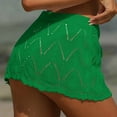 thumbnail image 5 of Aueoeo Womens Crochet Cover Up Skirt Wrap Mini Skirt Vacation Sun Protection Beach Cover Ups Skirt, 5 of 5
