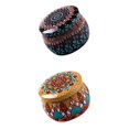 thumbnail image 1 of 2 Uds Estilo Retro Metal Azúcar Café Tarro de Lata Contenedor Caramelo Selladas Caja de Regalo Caja de Dulces Almacenamiento Organizador de Rega Baoblaze Cajas redondas de lata de dulces, 1 of 8