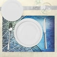 thumbnail image 3 of Ambesonne Abstract Place Mats Set of 4, Psychedelic Branches, Standard Size, Blue Black, 3 of 6