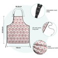 thumbnail image 7 of Red Christmas Snowflake Pattern Kids Aprons for Girls and Boys,Adjustable Neck Strap Toddler Aprons for Kids Cooking Baking, 7 of 7