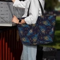 thumbnail image 7 of Balery Peacock Feathers Beach Travel Bag - Water-Resistant, Large Capacity Lightweight Tote with 7 Pockets for Women and Men - Perfect for Beach, Pool, Gym, and Travel, 7 of 7