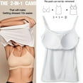 thumbnail image 5 of FITVALEN Women's Camisole with built in Bra Adjustable Spaghetti Strap Tank Top Cami Sleeveless Layer Top, 5 of 8
