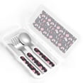 thumbnail image 4 of Kdxio Deers In The Forest 1 Toddler Utensils Set - Kids Silverware Set, Set Kids Utensils Set with Case for Preschooler Children, 4 of 8