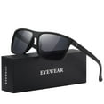 thumbnail image 1 of Gafas de sol KWHZXGYY polarizadas para hombre y mujer, negras, 1 of 6