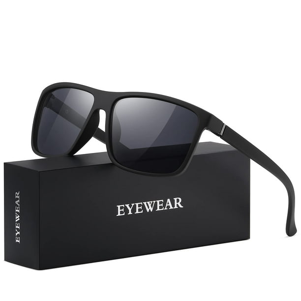 Gafas de sol KWHZXGYY polarizadas para hombre y mujer, negras