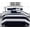 Navy, variant on Legacy Decor Coastal Nautical Brushed Comforters, Queen