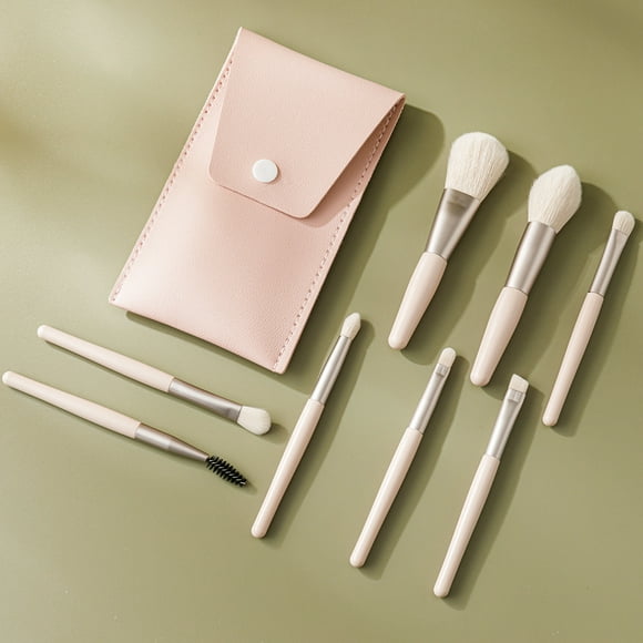 SINMI Mini Pinceaux Maquillage Cosmétique Professionnel 8pcs Set/Kit Cosmétique Brush Beauté Maquillage Brosse Makeup Brushes Cosmétique Fondation avec Sac, Outils de beau