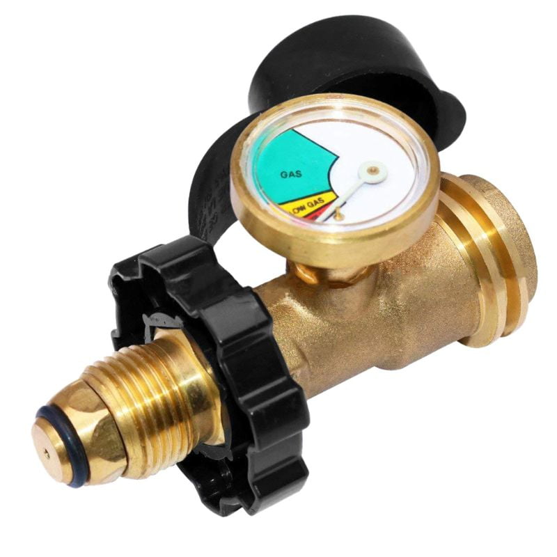 Universal BBQ Gas Propane Pressure Gauge Tank RV Pressure Gauge Level Indicator Adapter Leak Detector Gas Measurement Tools