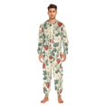 thumbnail image 3 of FORMRS Onesies Pajama for Adults Unisex Hoodie Winter Jumpsuit One Piece Sleepwear, Sizes S-2XL, Small Strawberry Pattern, 3 of 7