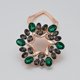 thumbnail image 1 of Clip para bufanda de seda brillar broche de flores con diamantes de imitación, 1 of 4