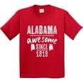 thumbnail image 3 of Inktastic Alabama Awesome Since 1819 Youth T-Shirt, 3 of 5