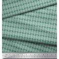 thumbnail image 2 of Soimoi Green Cotton Voile Fabric Tribal Stripe Printed Craft Fabric by the Yard 42 Inch Wide, 2 of 3