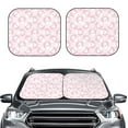 thumbnail image 2 of Xecao Cute Rabbit for Foldable Car Sun Shades (2-Pack) offer sun protection with an easy-fold design for convenient windshield shading., 2 of 7