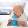 thumbnail image 4 of Botella Sippy Straw Dr. Brown's Milestones, 270 ml, más de 6 m, gris y azul, 4 of 7