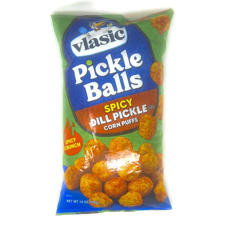 Vlasic, Pickleball Balls, 14 Ounce, Spicy Dill Corn Puffs