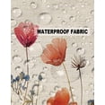 thumbnail image 5 of Outdoor Pillow Covers Throws Pastoral Style Red Flower Field,Waterproof Pillow Cases Pack of 2 Watercolor Floral on Linen,Durable Cushion Cover Pillowcase for Patio Balcony Couch Garden, 5 of 7