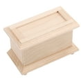 thumbnail image 2 of Muebles en miniatura para casa de muñecas, escala 1:12, hechos a mano, de madera, para boda, ático en blanco, otomana para decoración de dormitorio de casa en miniatura, 2 of 8