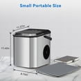 thumbnail image 6 of Yiwa Bullet Ice Maker Countertop with Handle up to 26lbs for Home Kitchen Office Party, 6 of 7