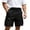 Black, variant on Satingcolo Men's Classic Outdoor Cargo Shorts with Pockets Versatile Plain Straight Leg Pants Summer Casual Workout Streetwear