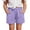 46Purple127, variant on Girl's Casual Shorts Elastic Waist Soft Playwear Shorts Comfortable Loose Fit Solid Color Summer Shorts For Toddler Kids Party Night Cozy Bottoms