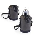 thumbnail image 1 of Bolsa Growler aislada con 64 oz. Growler de acero inoxidable, (gris con detalles negros y Growler negro mate) Picnic Time Family of Brands 610-84-105-000-0, 1 of 2