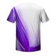 thumbnail image 4 of Mens Casual Pantalones Cortos Raya Impresión Suéter Fitness Deportes Camiseta, Poliéster Cuello Redondo Blusa para Al Aire Libre, Diario Y Primavera Verano Desgaste, 4 of 5