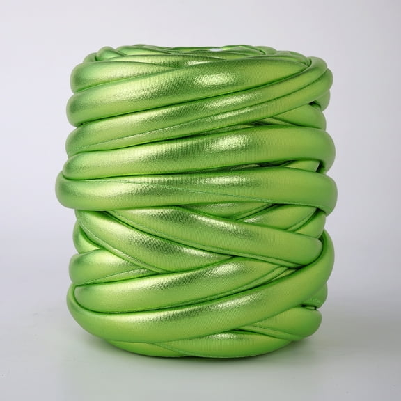XmhyTop-A Chunky Yarn 500g Giant Crochet Yarn, Extra Thick Polyester Yarn for Weaving, Braided Blankets Home Decor Crafts, Jumbo Craft Yarn,Light Green