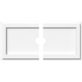 thumbnail image 1 of Ekena Millwork CMP22X11RE2-02000 2 in. ID x 7.5 in. Rectangle Architectural Grade PVC Contemporary Ceiling Medallion - 2 Piece, 1 of 4