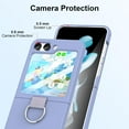 thumbnail image 2 of for Samsung Galaxy Z Flip 5 Case with Ring Shockproof Protective Cover Flip Z 5 Phone Case for Galaxy Z Flip 5 5G 2023 - Purple, 2 of 7