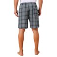 thumbnail image 3 of Pantalones cortos de pijama de cuadros casuales de verano para hombres con cintura elástica Inspire Chic 32 Gris, 3 of 6