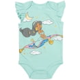 thumbnail image 4 of Disney Princess Rapunzel Snow White Jasmine 5 Pack Bodysuits Newborn to Infant, 4 of 5