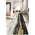 thumbnail image 3 of Non-Slip Carpet Rug, Black And Gold Marble Rug, Modern Rugs, Shimmery Rugs, Gold Marble Rugs, Small Rugs, Machine Washable Rugs, Black Rug, 1.7'x2.3' - 50x70 cm, 3 of 7