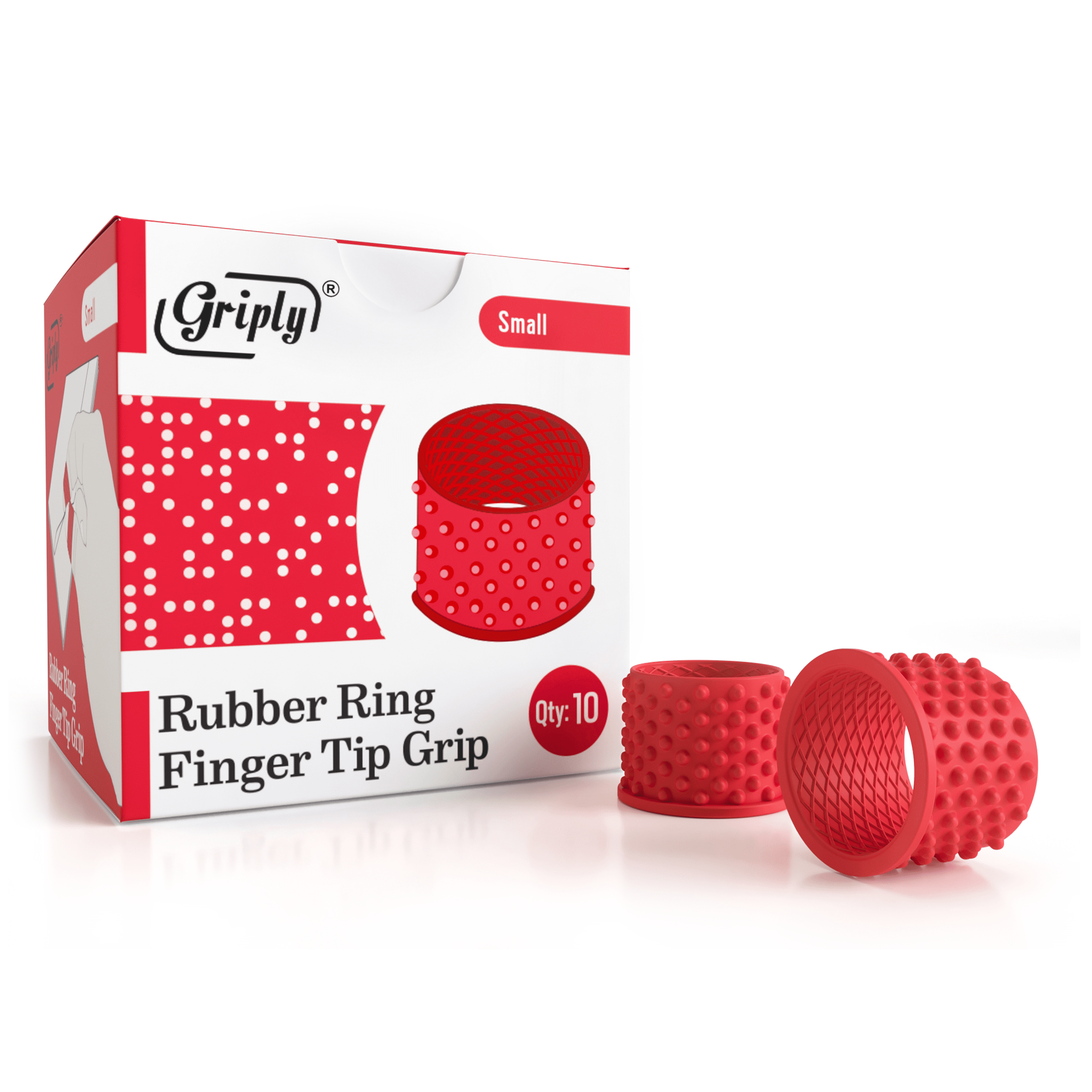 Swingline Small Rubber Finger Tips Size 11 S7054031C 12-Pack, 