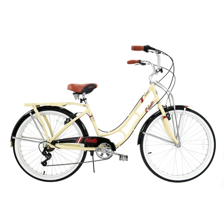 26IN Columbia Hampton 7 Speed Commute Ladies Bike Cream