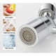 thumbnail image 4 of Grifo universal con filtro contra salpicaduras, cabezal rociador giratorio de 720° con cobre y ABS duraderos, protector antisalpicaduras, espuma enriquecida con oxígeno, filtro de malla de 4 capas, 4 of 6
