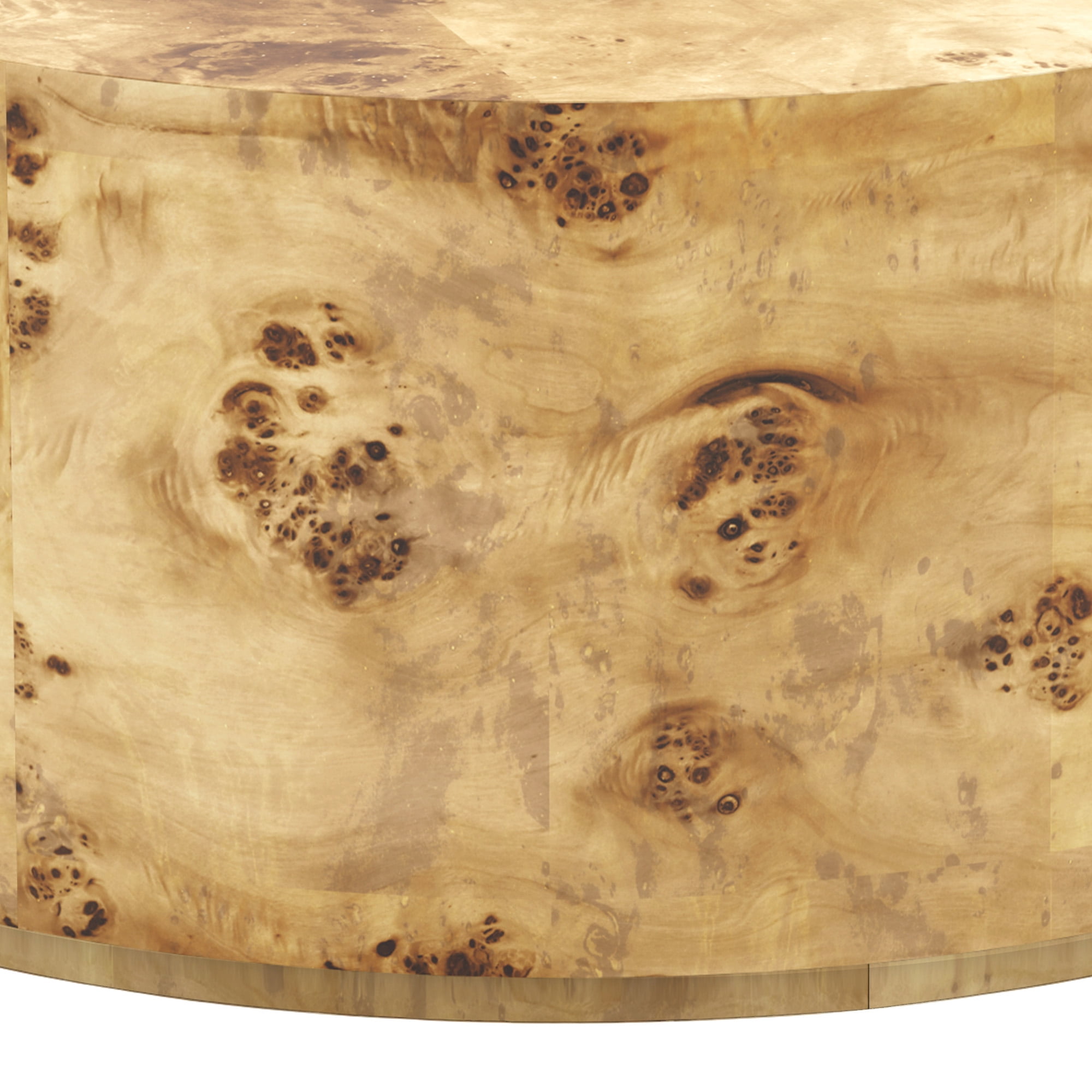 Uforic 16''H Burl Wood Coffee Table