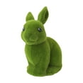 thumbnail image 1 of Verde Decoración de Pascua Simulación de la escultura de conejo Realista Lindo patio de boda Decoración al aire libre Ornamento de patio 13CMX18CMX21CM, 1 of 8