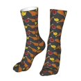 thumbnail image 4 of Fried Chicken Legs Food Pattern Socks,Unisex Fashion Athletic Casual Socks Adult Stockings Sports Socks Travel Socks For Women Men, 4 of 5